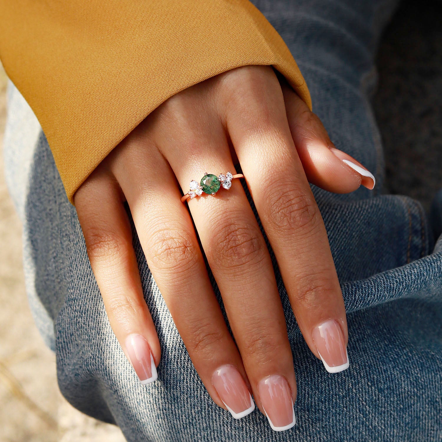 Stability Foundation - Moss Agate Rings - Num-Magic