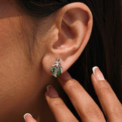 Grounded Strength - Moss Agate Earrings - Num-Magic