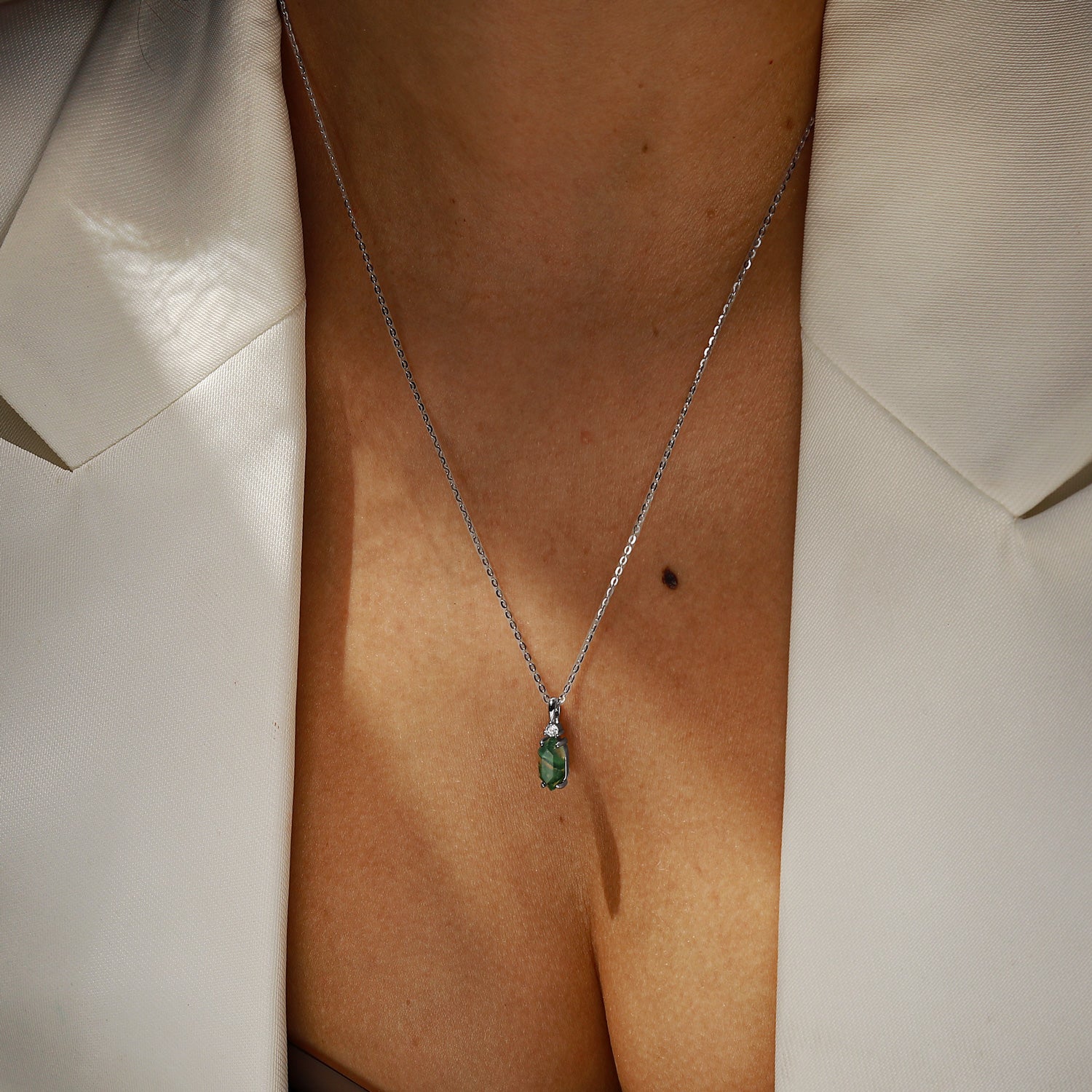 Confidence Boost - Moss Agate Necklace - Num-Magic