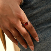 Self-Confidence - Garnet Rings - Num-Magic