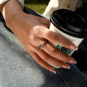 Clarity Focus - Moss Agate Rings - Num-Magic