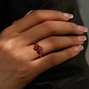 Emotional Healing - Garnet Rings - Num-Magic