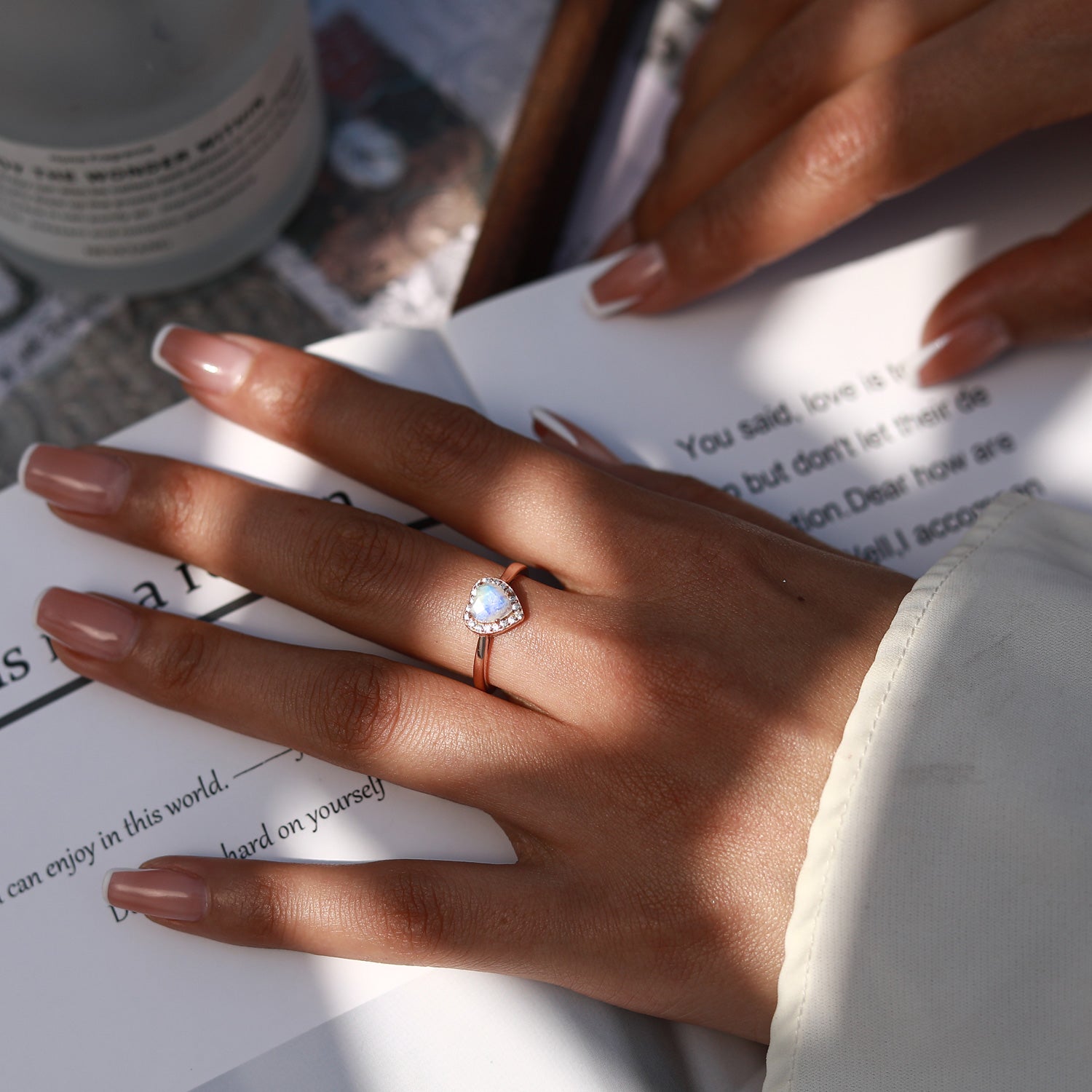 Relationship Harmony - Moonstone Rings - Num-Magic