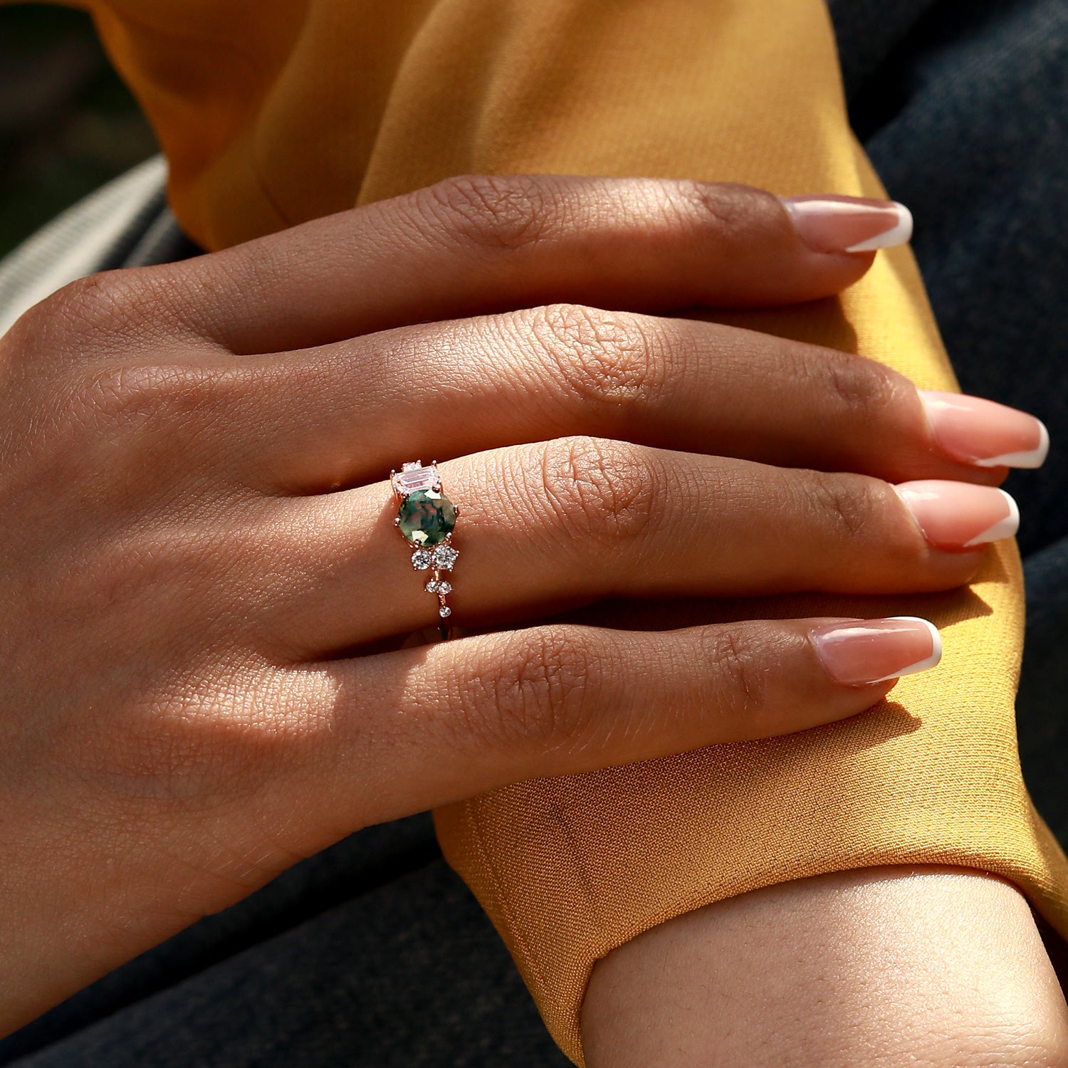 Love Magnet - Moss Agate Rings - Num-Magic