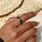 Mindfulness Tool - Moss Agate Rings - Num-Magic