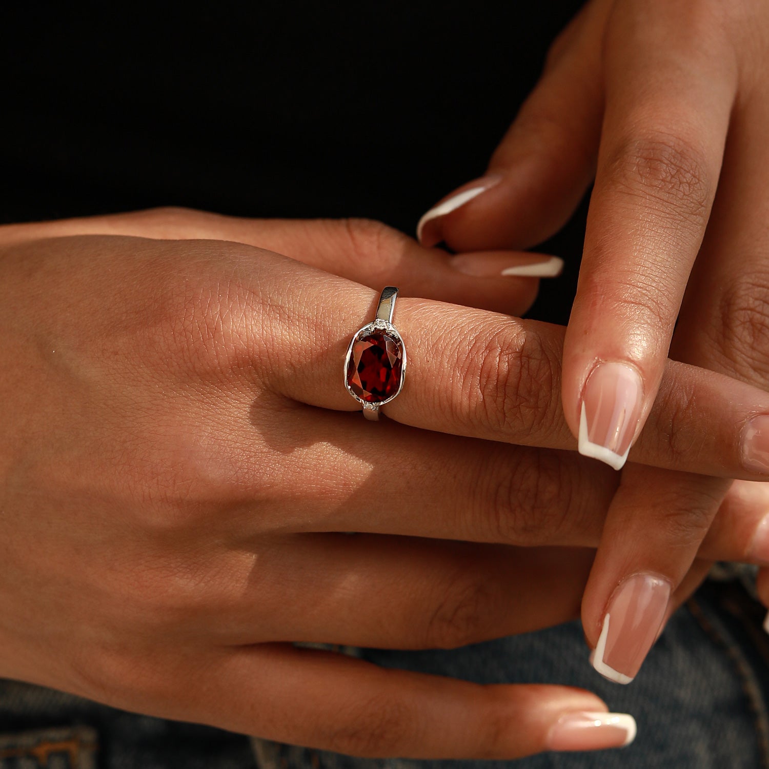 Self-Confidence - Garnet Rings - Num-Magic