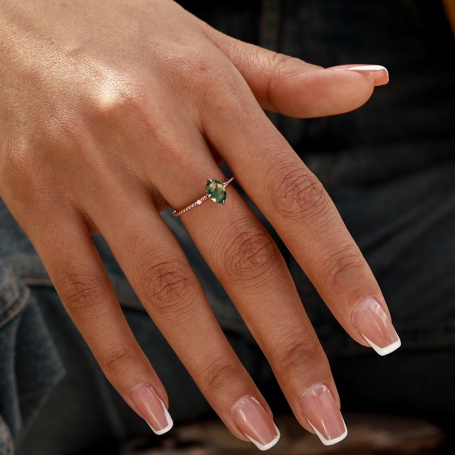 Personal Growth - Moss Agate Rings - Num-Magic