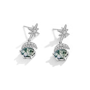 Spiritual Growth - Moss Agate Earrings - Num-Magic