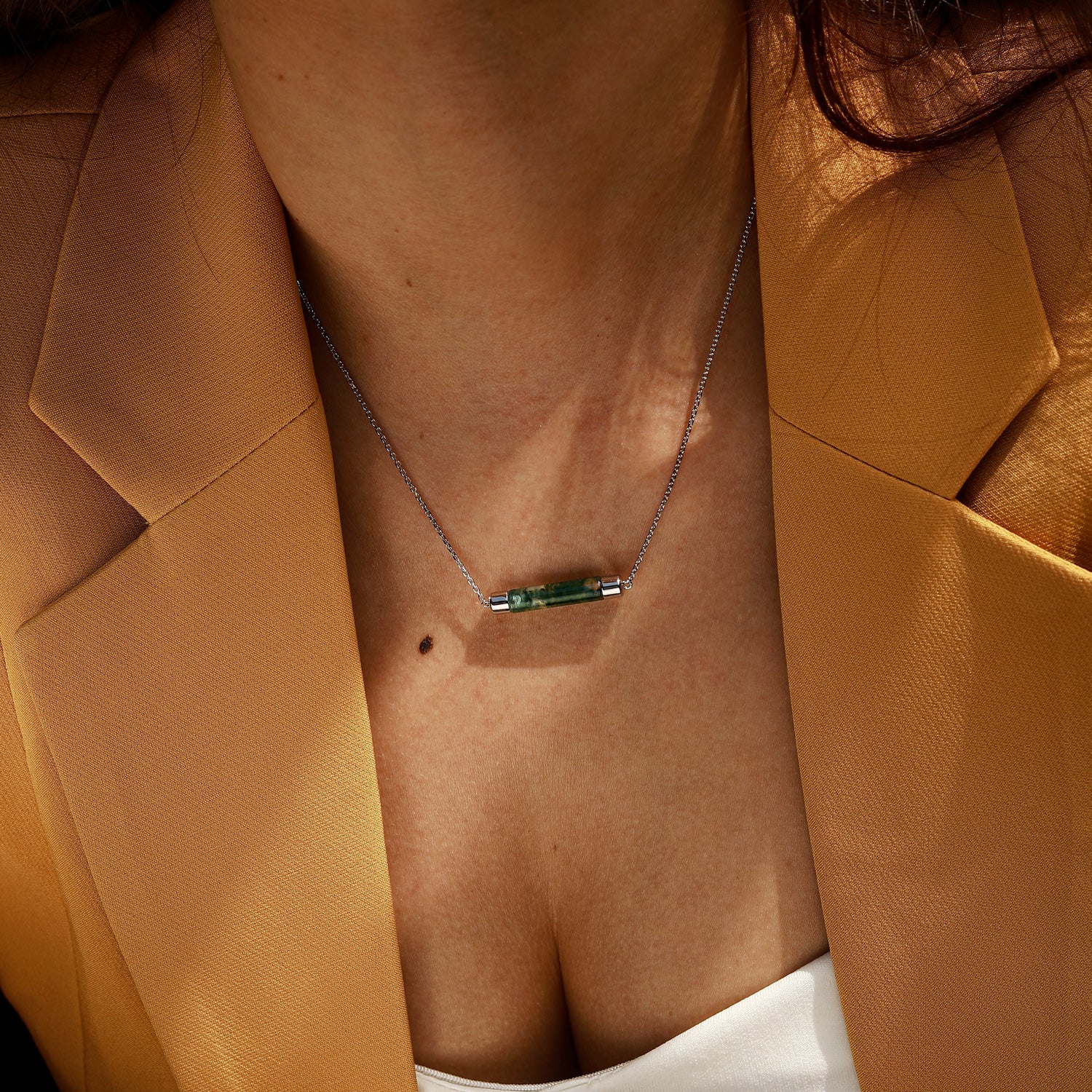 Positive Transformation - Moss Agate Necklace - Num-Magic