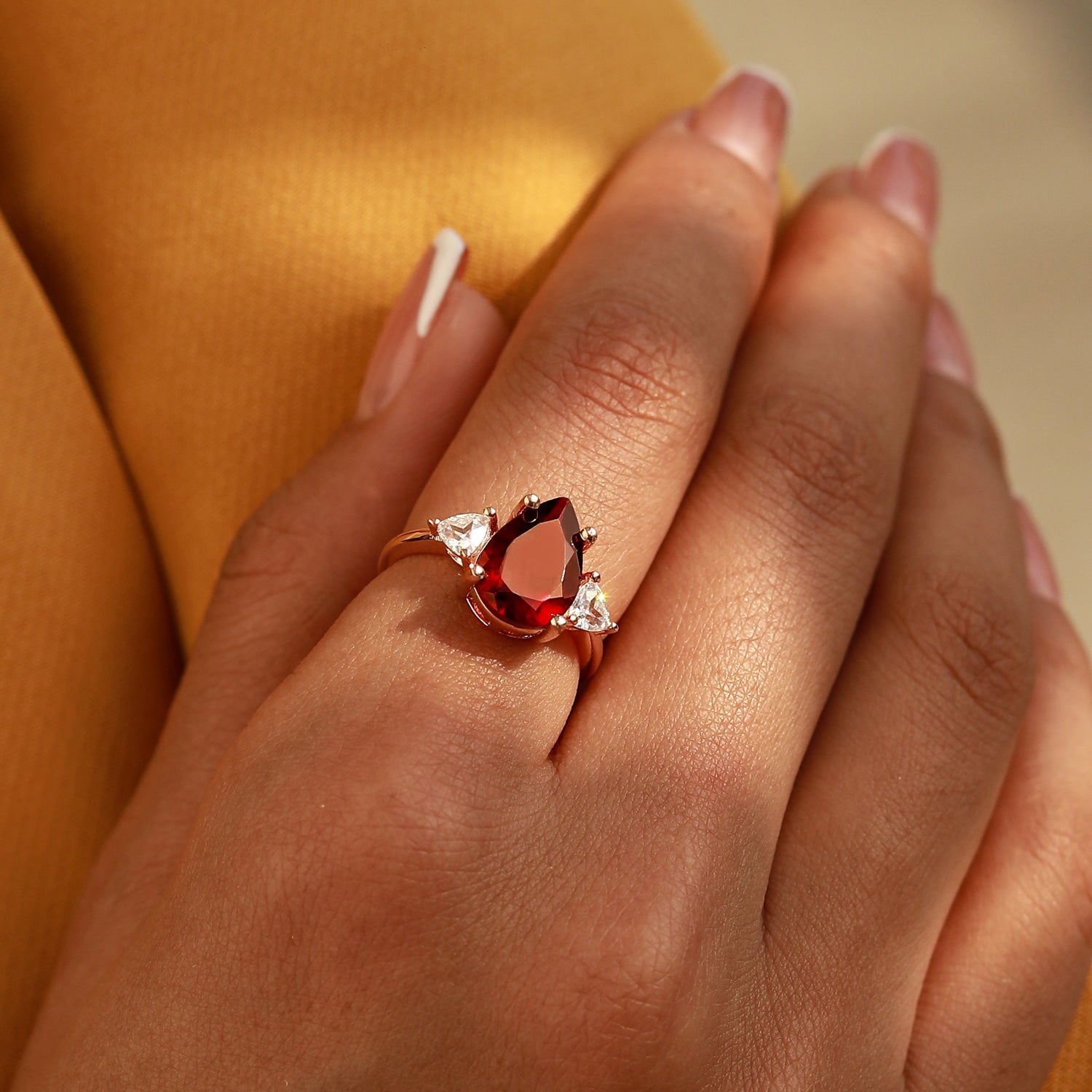 Emotional Balance - Garnet Rings - Num-Magic