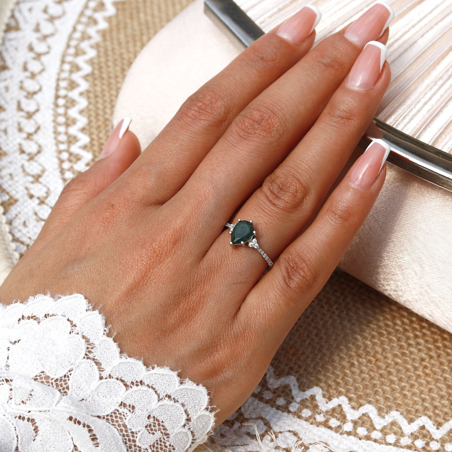 Connection Deepening - Moss Agate Rings - Num-Magic