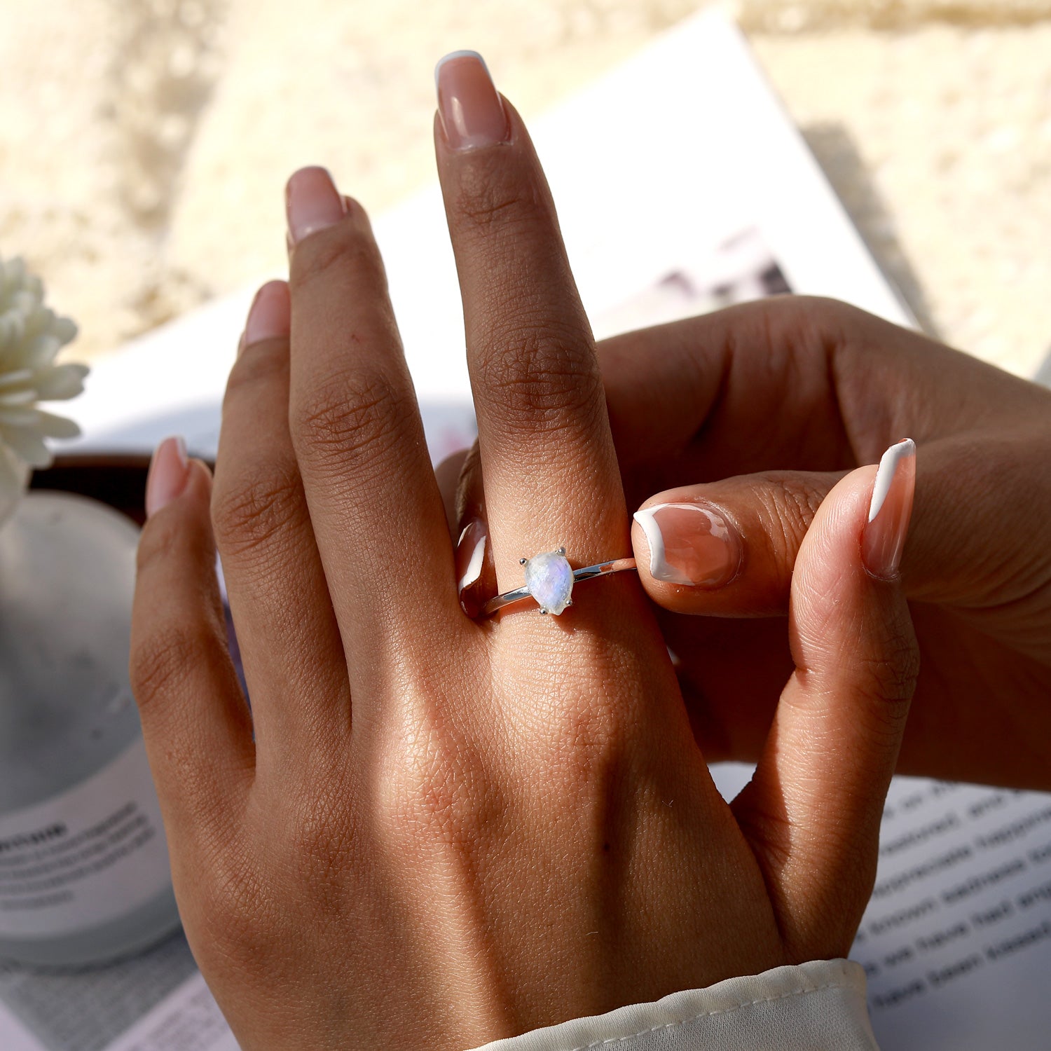 New Beginnings - Moonstone Rings - Num-Magic