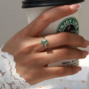 Stability Foundation - Adjustable Moss Agate Rings - Num-Magic