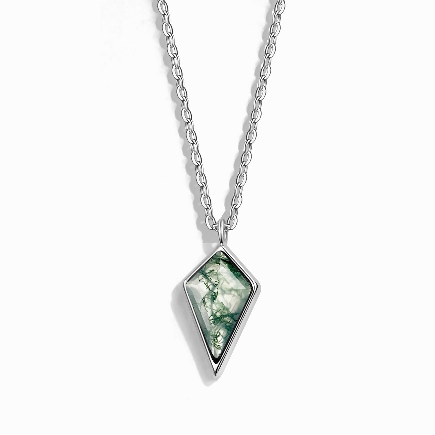 Protection Shield - Moss Agate Necklace - Num-Magic