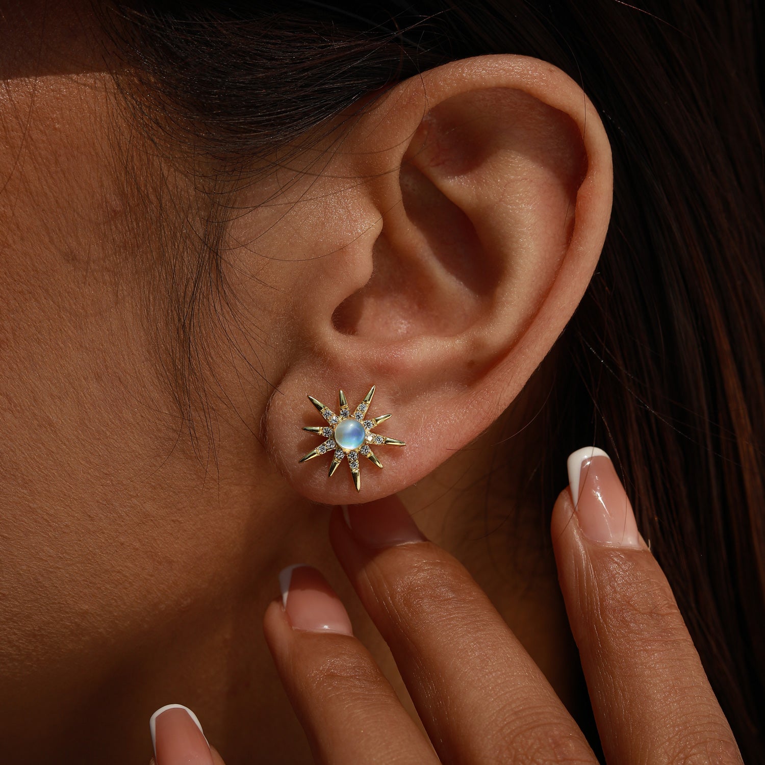 Nurturing Comfort - Moonstone Earrings - Num-Magic