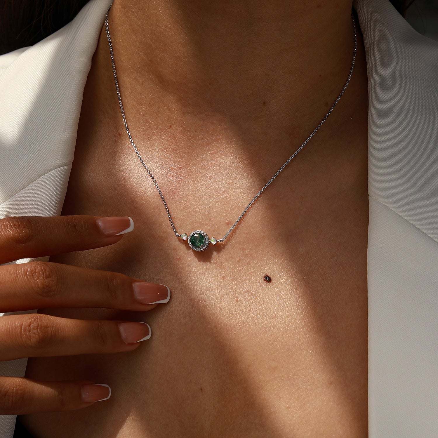 Resilience Empowerment - Moss Agate Necklace - Num-Magic