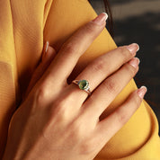 Connection Bridge - Moss Agate Rings - Num-Magic