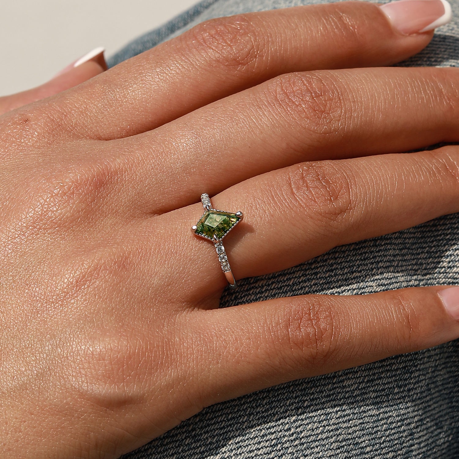 Manifestation Magnet - Moss Agate Rings - Num-Magic