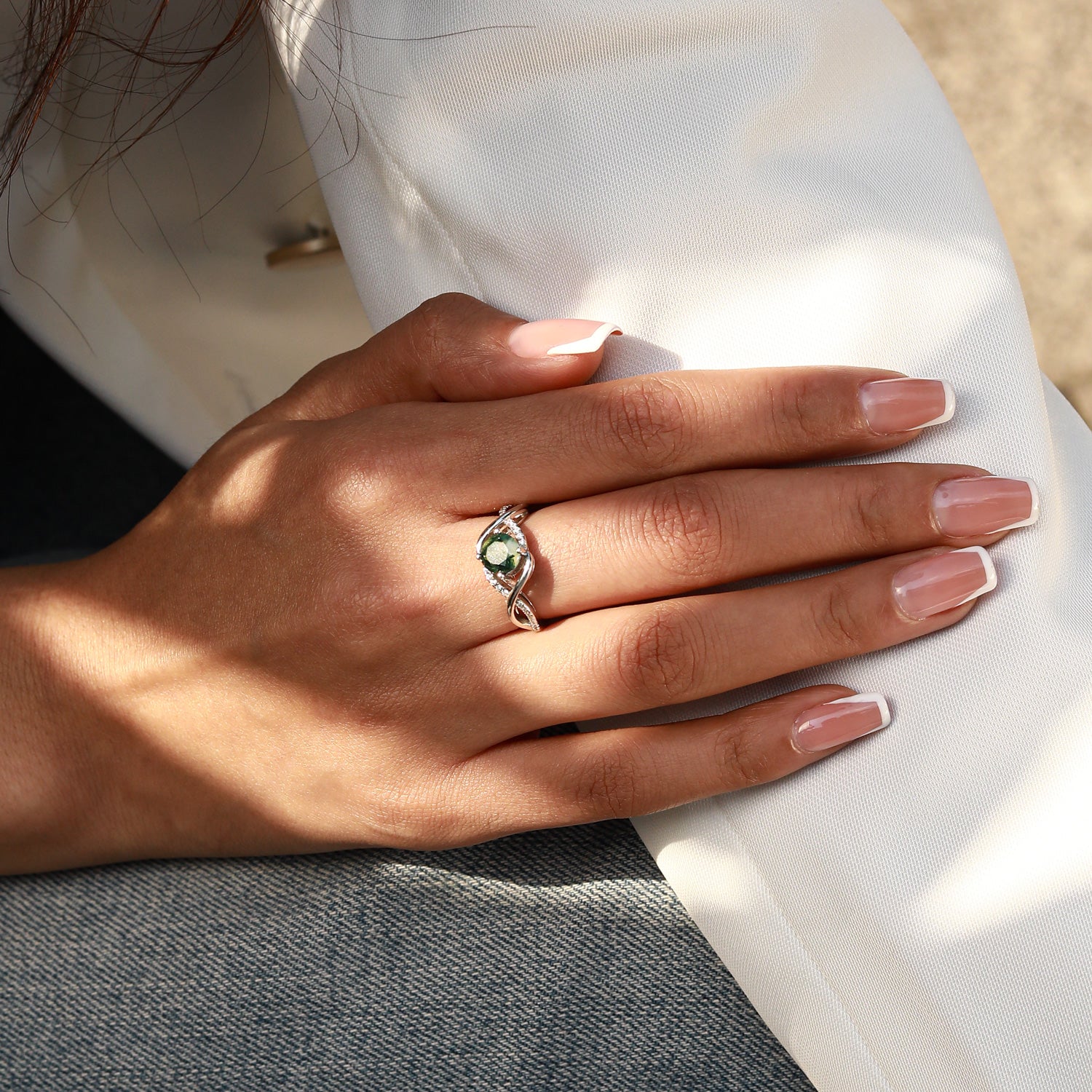 Clarity Focus - Moss Agate Rings - Num-Magic