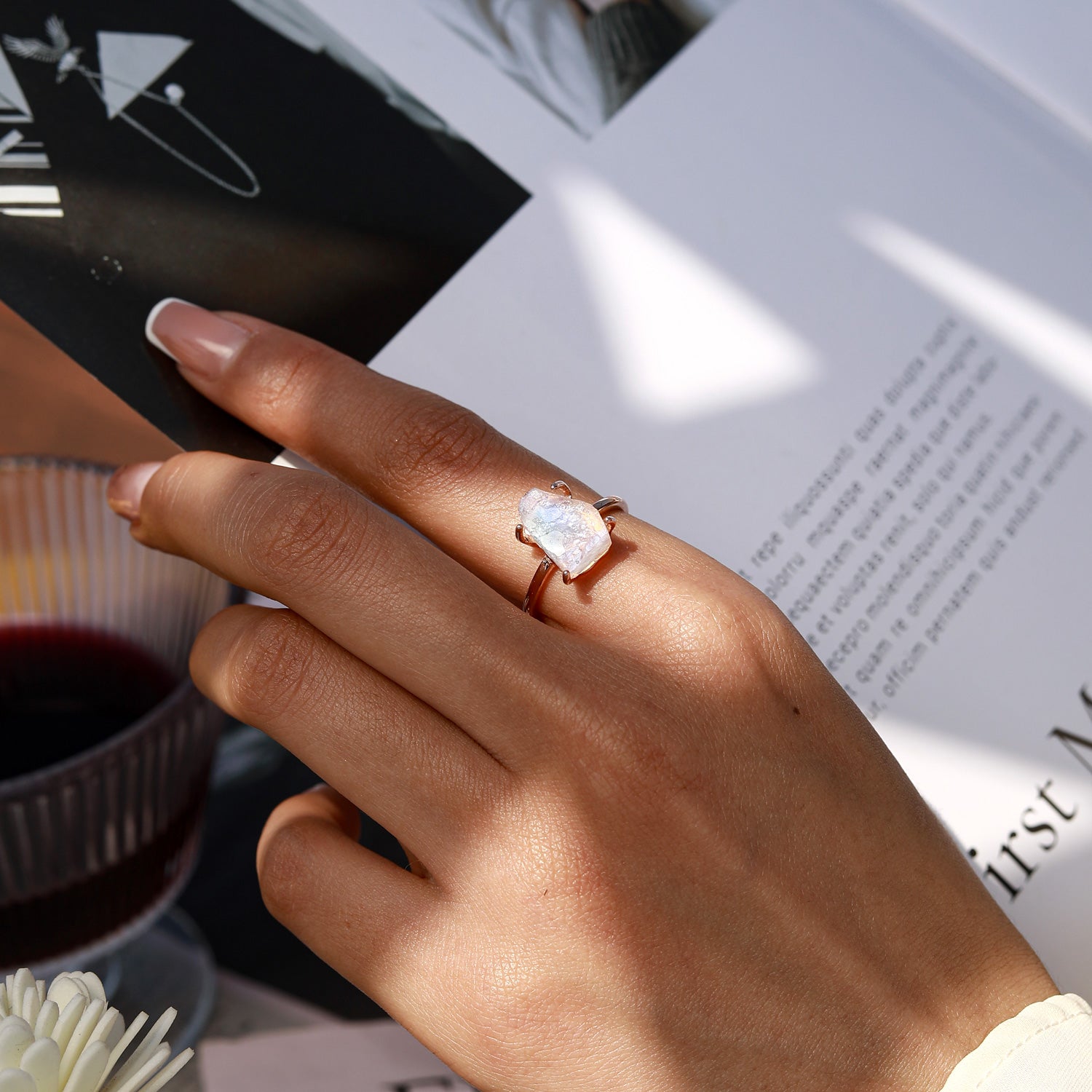 Hormonal Harmony - Moonstone Rings - Num-Magic