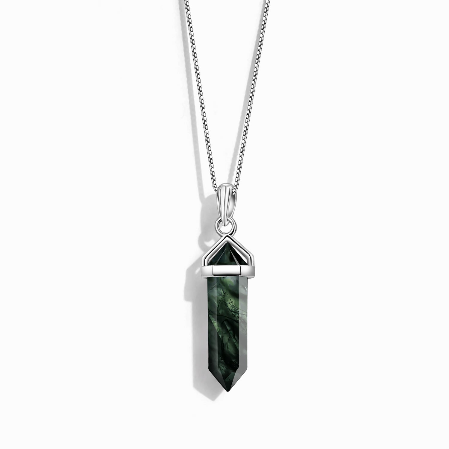 Strength Encouragement - Moss Agate Necklace - Num-Magic
