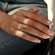 Heart Healing - 3PCS Moss Agate Rings - Num-Magic