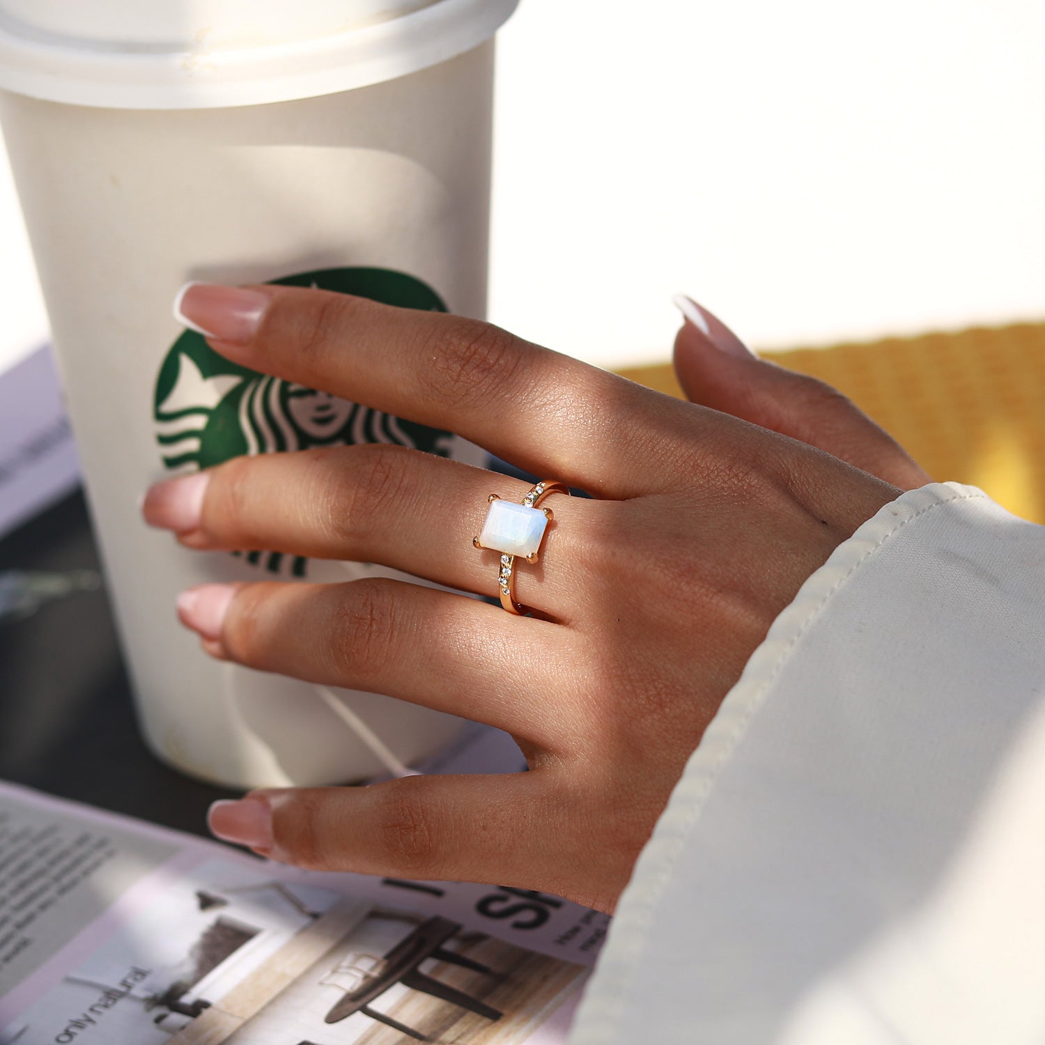 Creative Energy - Moonstone Rings - Num-Magic