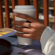 Nature's Balance - Moss Agate Rings - Num-Magic