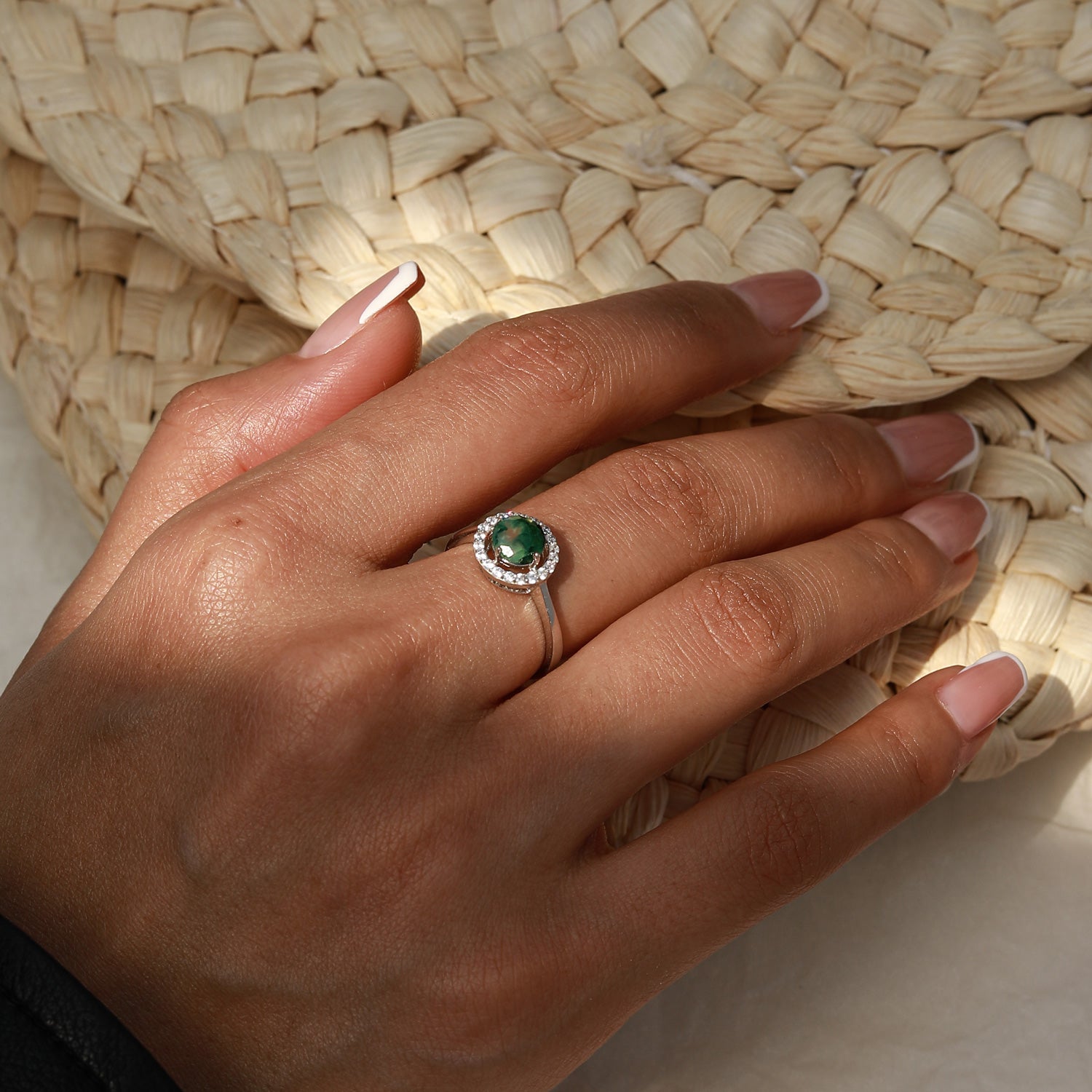 Healing Aura - Moss Agate Rings - Num-Magic