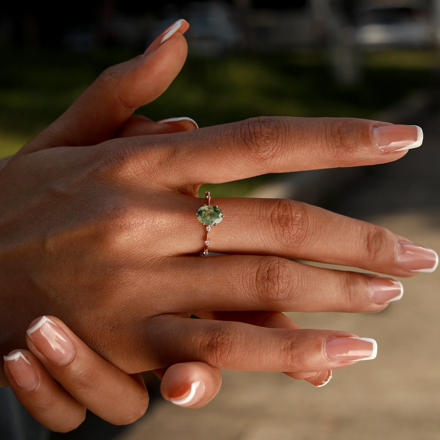 Energy Balance - Moss Agate Rings - Num-Magic