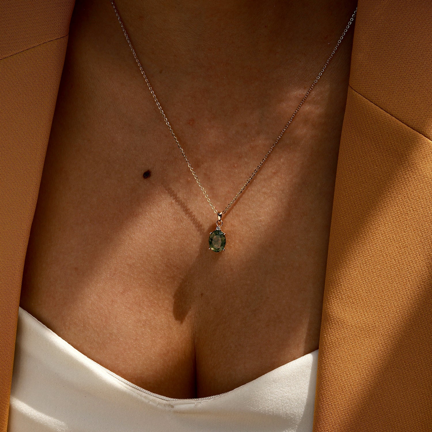 Confidence Enhancer - Moss Agate Necklace - Num-Magic
