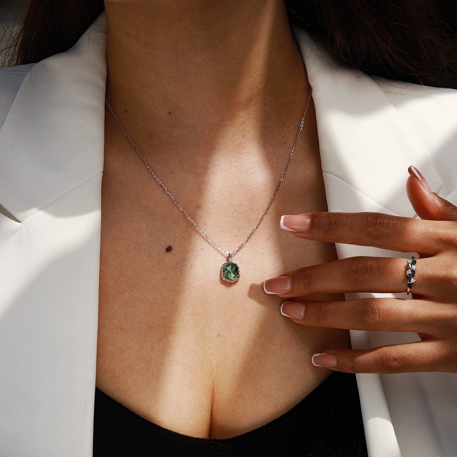 Growth Focus - Moss Agate Necklace - Num-Magic