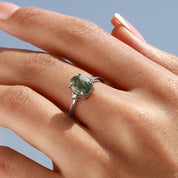 Stability Foundation - Adjustable Moss Agate Rings - Num-Magic