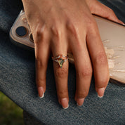 Healing Touch - 2PCS Moss Agate Rings - Num-Magic