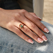 Confidence Builder - 2PCS Moss Agate Rings - Num-Magic