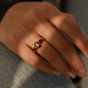 Emotional Healing - Garnet Rings - Num-Magic