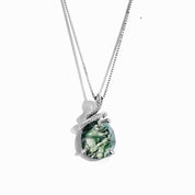 Renewal Energy - Moss Agate Necklace - Num-Magic