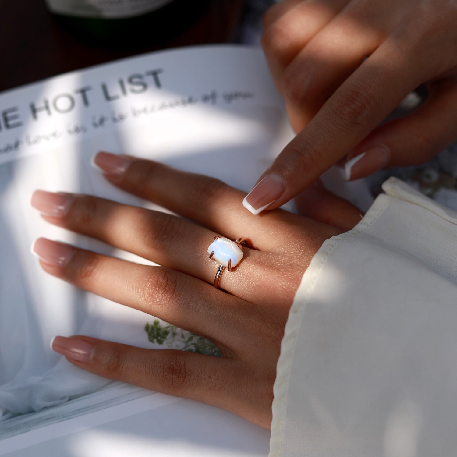 Intuitive Strength - Moonstone Rings - Num-Magic