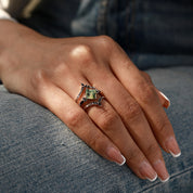 Creativity Boost - 3PCS Moss Agate Rings - Num-Magic
