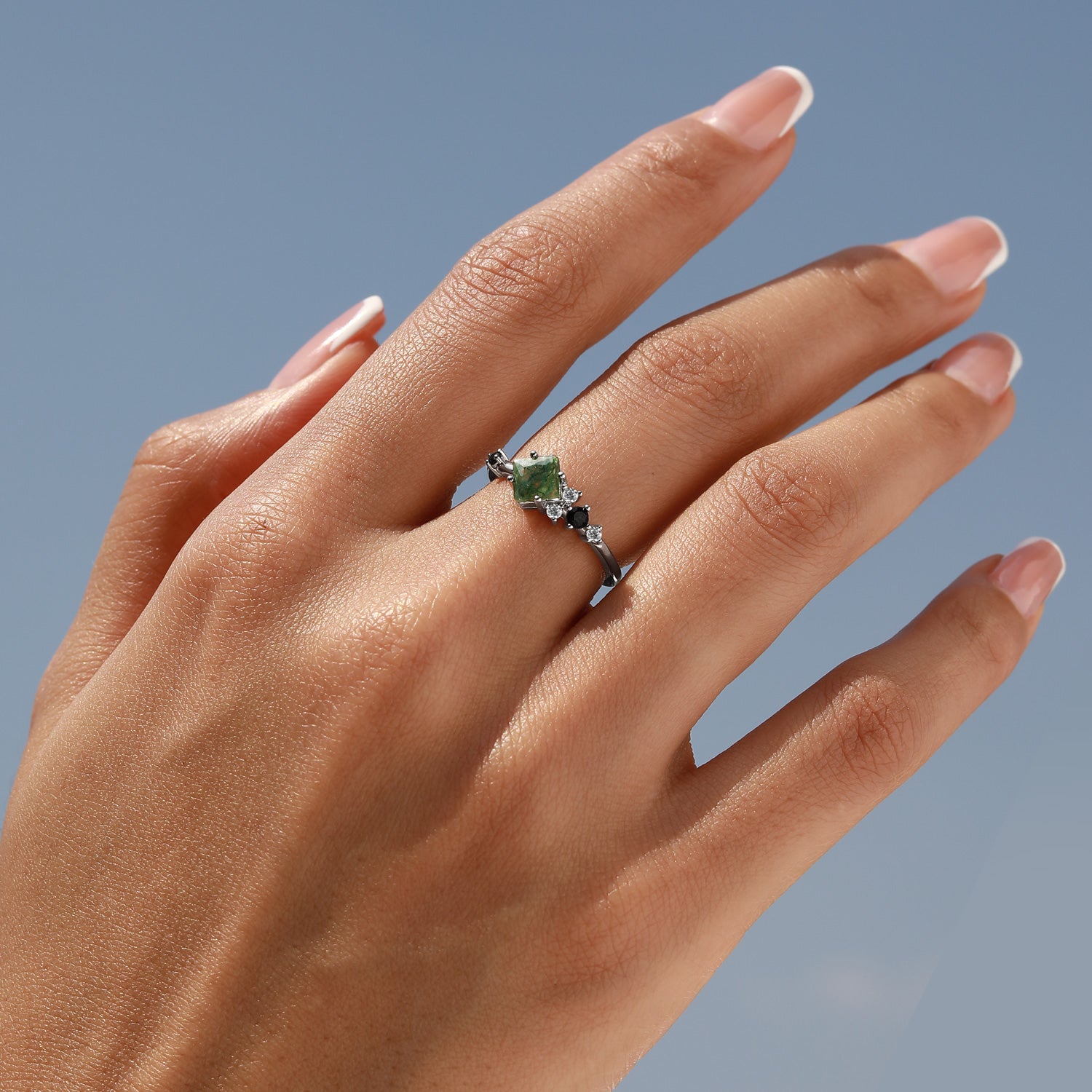 Spiritual Awareness - Moss Agate Rings - Num-Magic