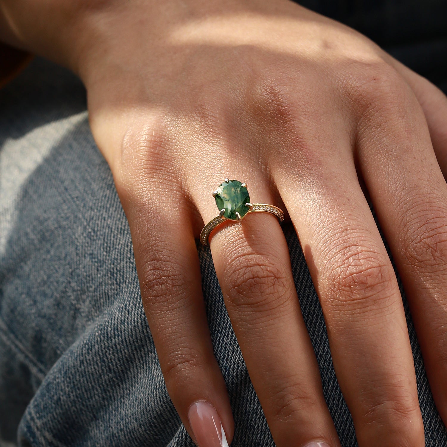Wisdom Keeper - Moss Agate Rings - Num-Magic