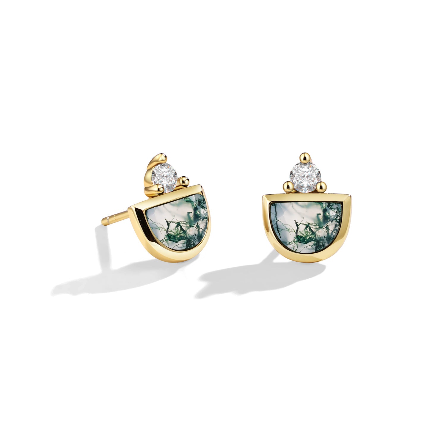 Healing Energy - Moss Agate Earrings - Num-Magic