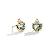 Healing Energy - Moss Agate Earrings - Num-Magic