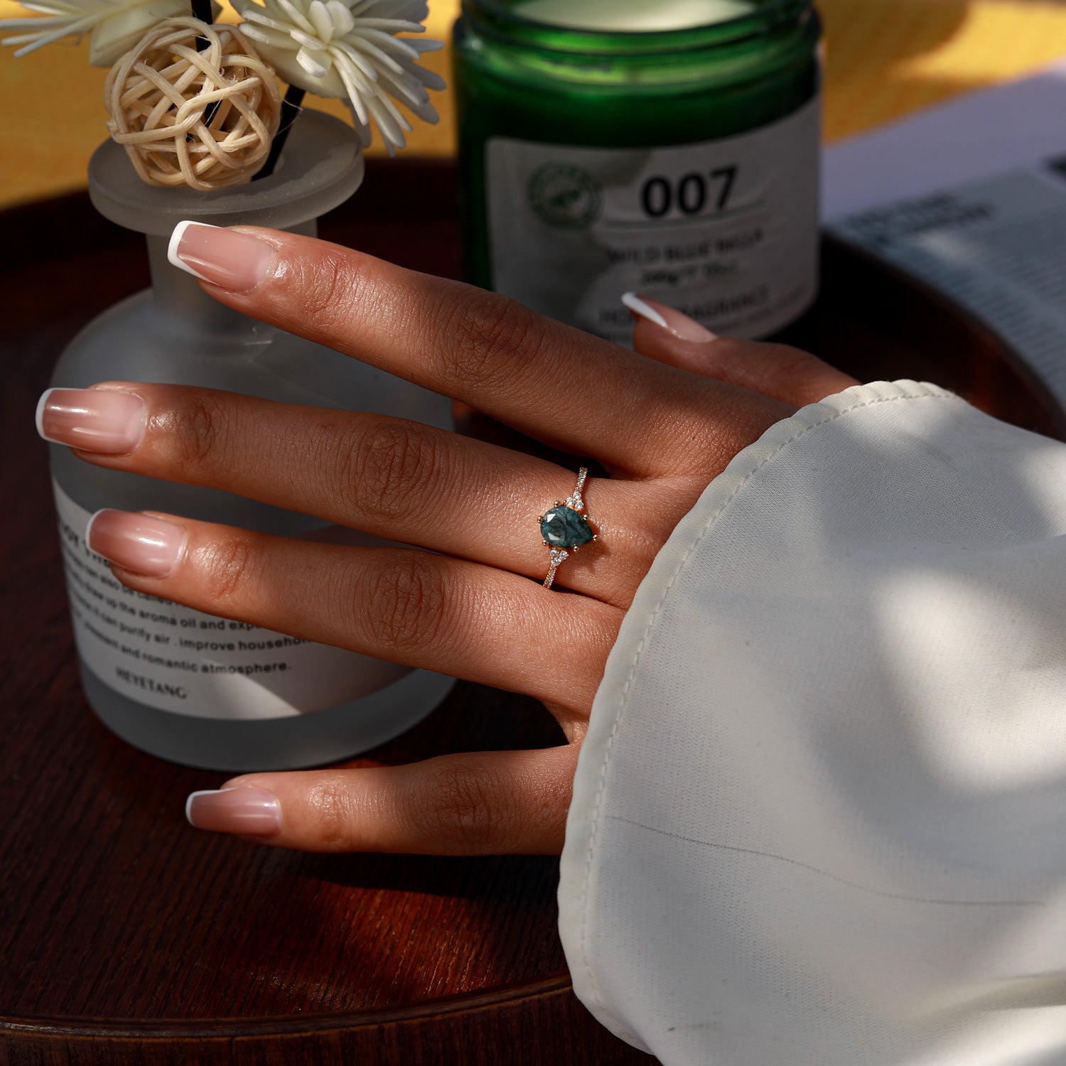 Prosperity Growth - Moss Agate Rings - Num-Magic