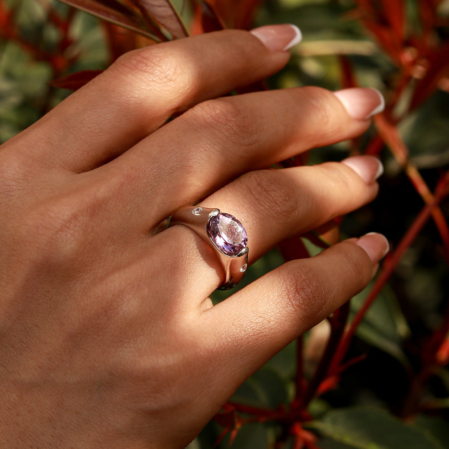 Emotional Healing - Amethyst Rings - Num-Magic