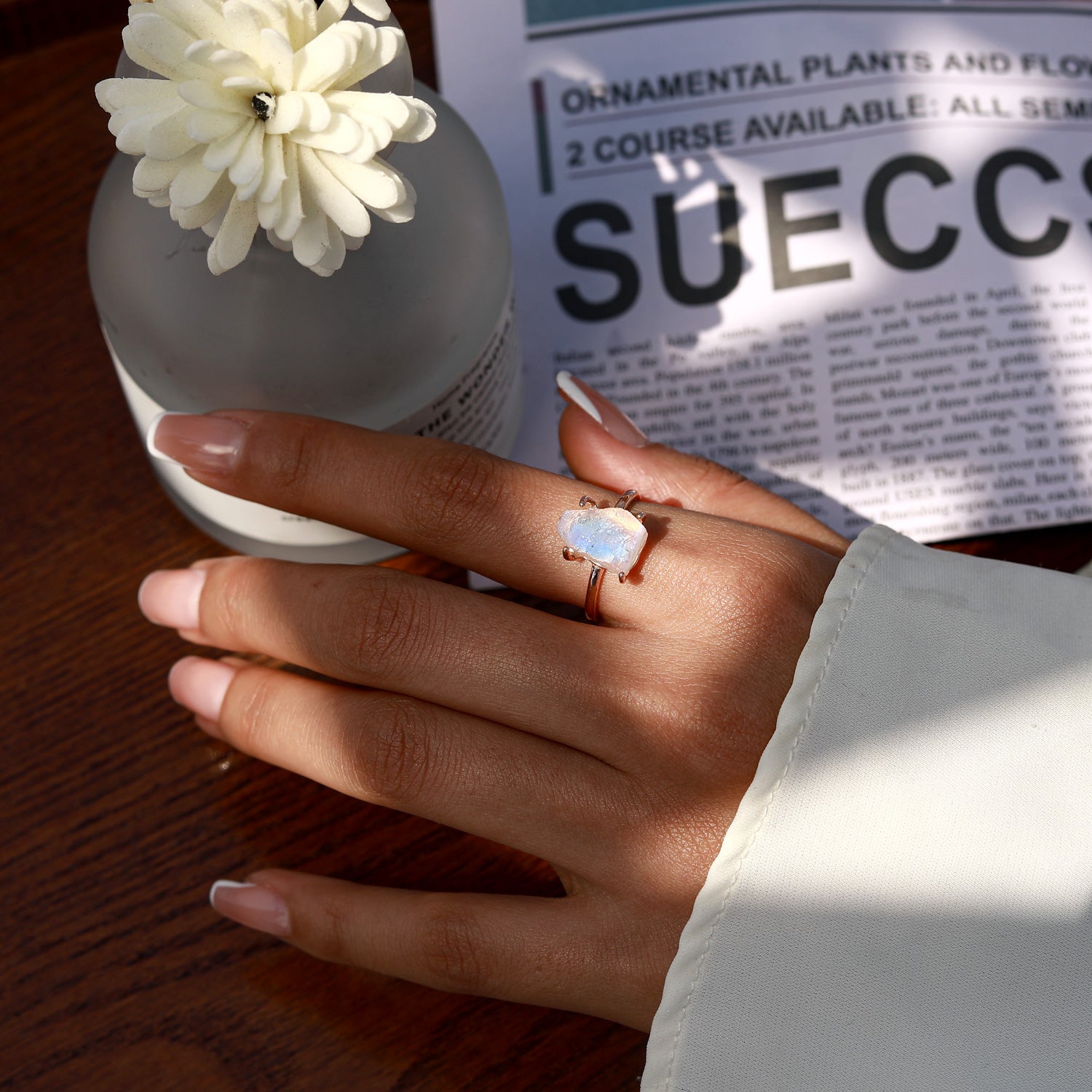 Hormonal Harmony - Moonstone Rings - Num-Magic