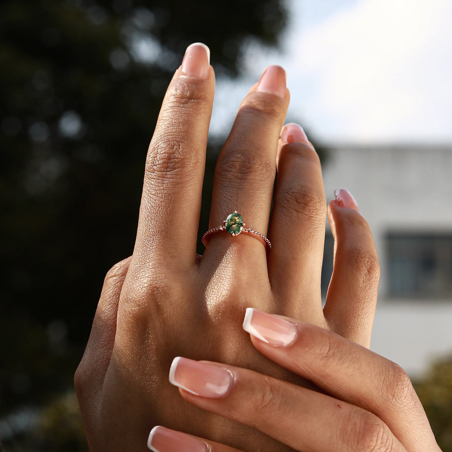 Personal Growth - Moss Agate Rings - Num-Magic