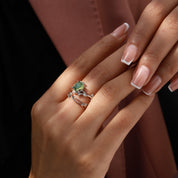 Healing Energy - 2PCS Moss Agate Rings - Num-Magic
