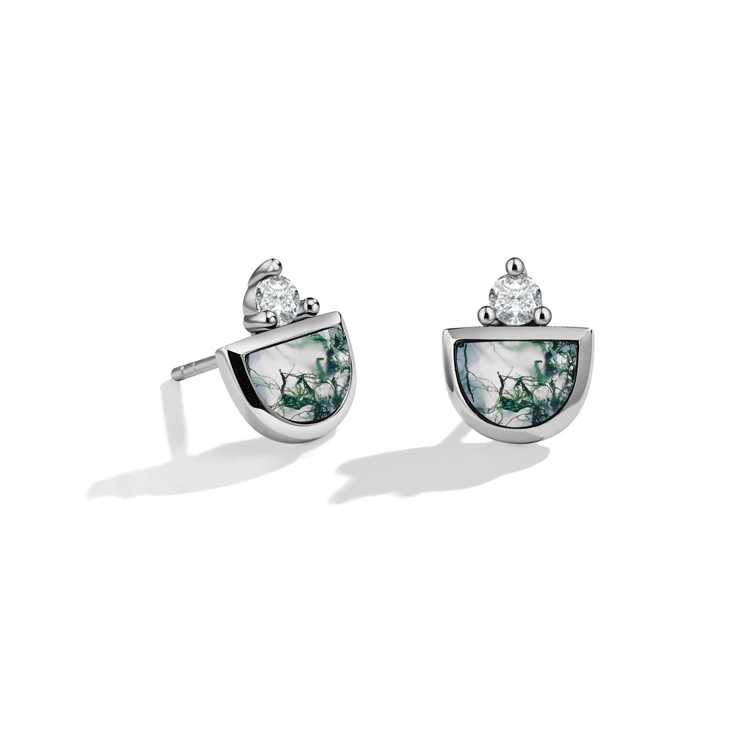 Healing Energy - Moss Agate Earrings - Num-Magic