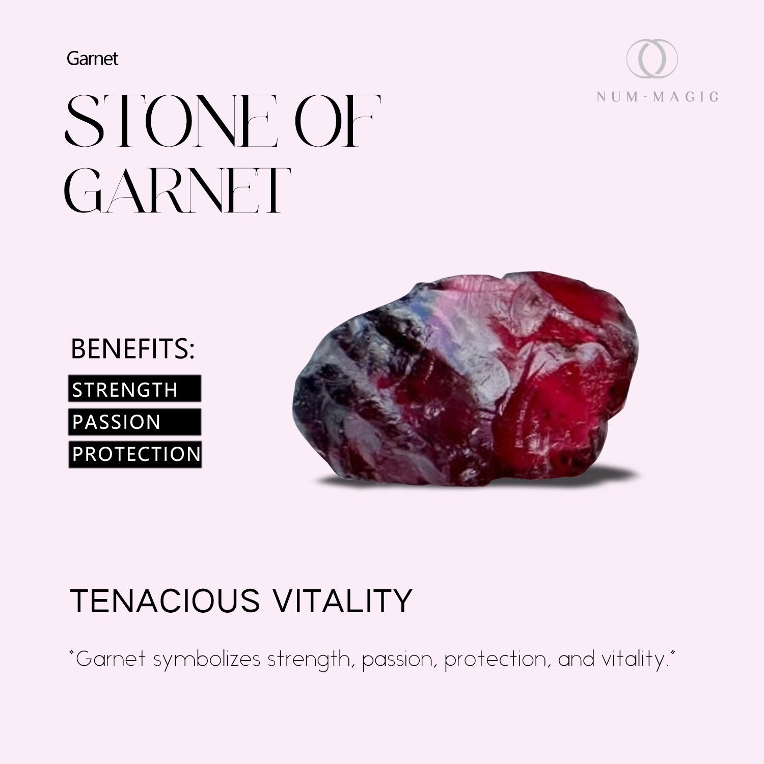 Emotional Balance - Garnet Rings - Num-Magic